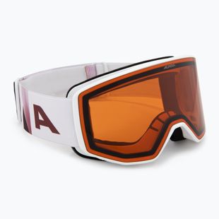 Ski goggles Alpina Venet white/rose matt/orange