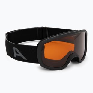 Children's ski goggles Alpina Piney 2.0 black matte/orange