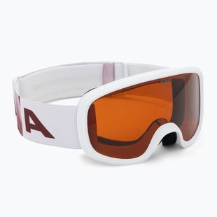 Children's ski goggles Alpina Piney 2.0 white/rose matt/orange