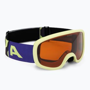 Children's ski goggles Alpina Piney 2.0 sunny/lime matt/orange