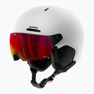 Ski helmet Alpina Arber 2 Visor Q-Lite white matt