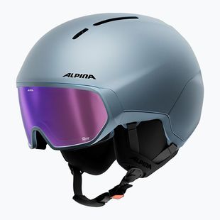 Ski helmet Alpina Vizzard Q-Lite ice blue matt