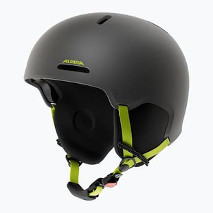 Children's ski helmet Alpina Zupo 2 charcoal neon matt
