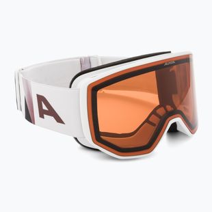 Ski goggles Alpina Venet M white/rose matt
