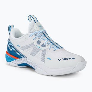 Men's badminton shoes VICTOR S82III AF white/myconos blue