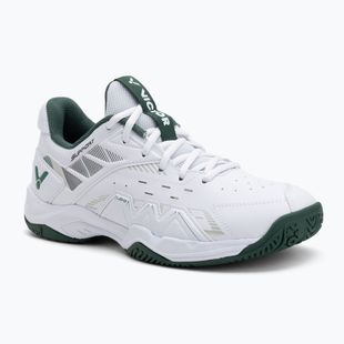 Men's badminton shoes VICTOR P8500CLS AG bright white/hunter green