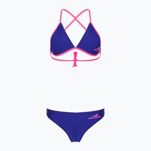Two-piece swimsuit aquafeel Sun Bikini blue pink flames