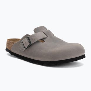 Slides BIRKENSTOCK Boston Soft Footbed Oiled Leather Narrow iron