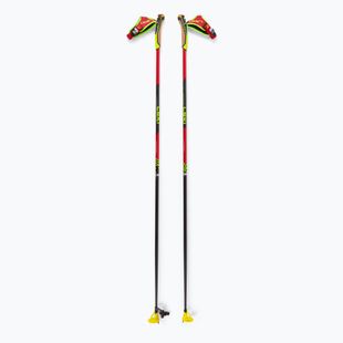 LEKI PRC 750 bright red/ neon yellow/ black cross-country ski pole