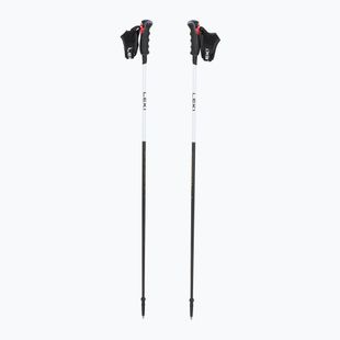 Women's ski poles LEKI Carbon 14 3D natural carbon/ white/ gold