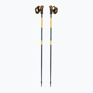 LEKI Spitfire 3D ski pole denim blue/ aegean blue/ mustard yellow