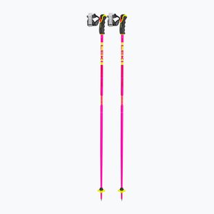 Ski poles LEKI Spitfire 3D neon magenta/neon yellow/berry