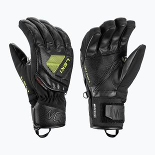 Children's ski gloves LEKI WCR C-Tech 3D Junior black/ice lemon