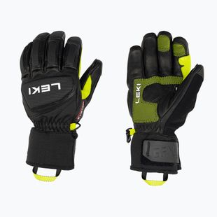 LEKI Griffin Pro 3D men's ski glove black/neon