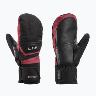 LEKI Griffin 3D Children's Ski Gloves Junior Mitt black/ rose