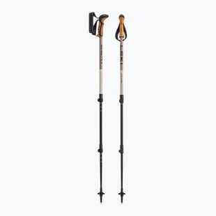 Trekking poles LEKI Khumbu black/pale clay light/pale clay dark
