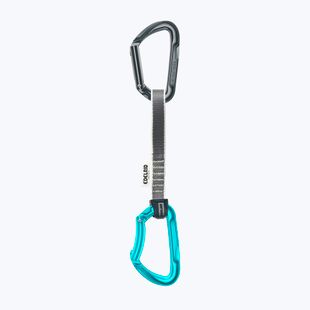 Climbing quickdraw EDELRID Pure Set II 18 cm slate-icemint