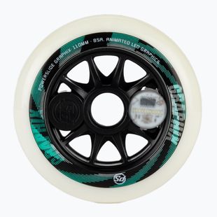 Powerslide Graphix Left rollerblade wheels white 905344