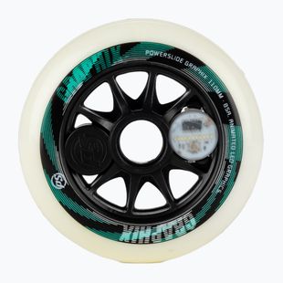 Powerslide Graphix Right rollerblade wheels white 905344