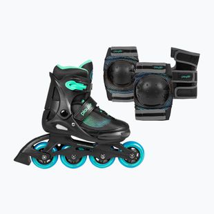 Children's roller skates with protectors Playlife Joker Combo Jr blue sky