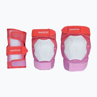 Set of protectors Powerslide Standard Set red/pink