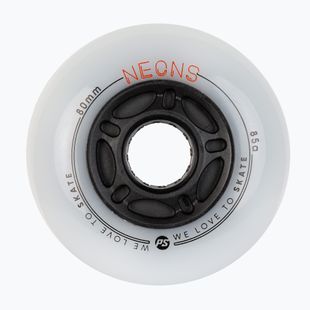 Powerslide Neons 80 mm/85A rollerblade wheels 4 pcs orange