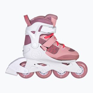 Powerslide Rocket Jr children's roller skates pale mauve