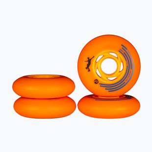Roller skate wheels Powerslide King of Slides 4 pcs 76 mm/90A orange/orange