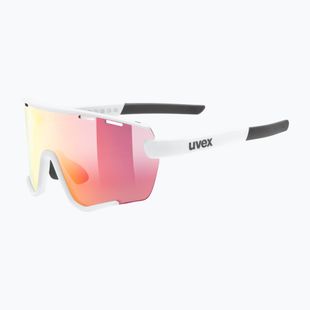 UVEX Sportstyle 236 Small Set sunglasses white matt/mirror red/clear