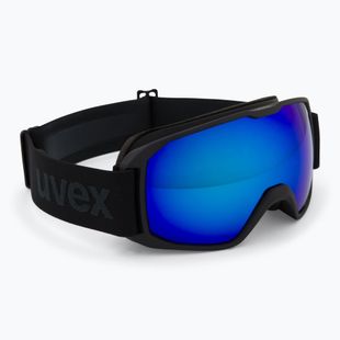 UVEX Xcitd CV ski goggles black matt/mirror blue green
