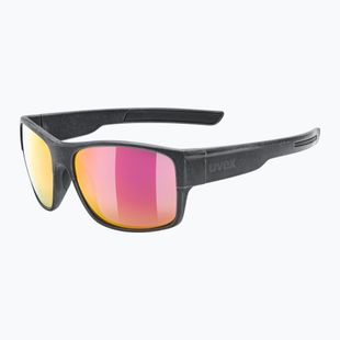 UVEX sunglasses Esntl Urban black matt/mirror red