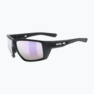 UVEX Mtn Venture CV black matt/mirror pink sunglasses