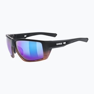 UVEX Mtn Venture CV black demi matt/mirror blue sunglasses