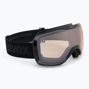 Ski goggles UVEX Downhill 2100 V black shiny/mirror silver clear