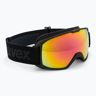 UVEX ski goggles Xcitd V black matt/mirror rainbow clear