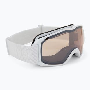UVEX Xcitd V ski goggles white matt/mirror silver clear