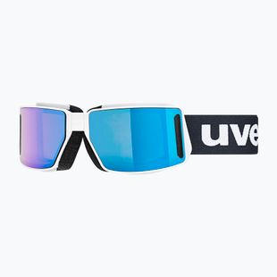 UVEX Mtn Tour white matt/mirror blue ski goggles