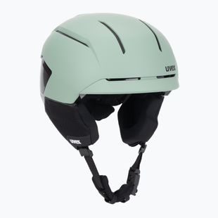 UVEX Levitate MIPS ski helmet oxid green/black matt