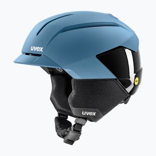 Ski helmet UVEX Levitate MIPS stone blue/black matt