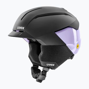 Ski helmet UVEX Levitate MIPS black/lavender matt