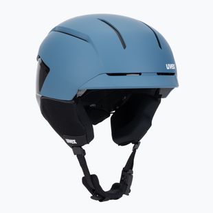 Ski helmet UVEX Levitate MIPS stone blue/black matt