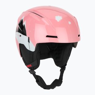 Children's ski helmet UVEX Viti Set + goggles Speedy Pro pink penguin/lasergold lite