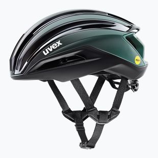 UVEX Surge Aero MIPS bike helmet black/sage green matt