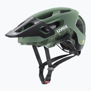 UVEX React MIPS bike helmet moss green/black matt