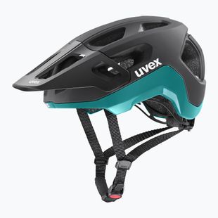 UVEX bike helmet React black/teal matt