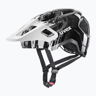 Children's bike helmet UVEX React Jr white/black matt