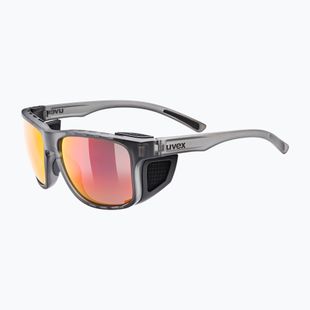 UVEX sunglasses Sportstyle 312 smoke matt/mirror red