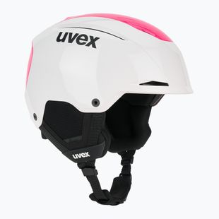 Ski helmet UVEX Resolution SL white/pink