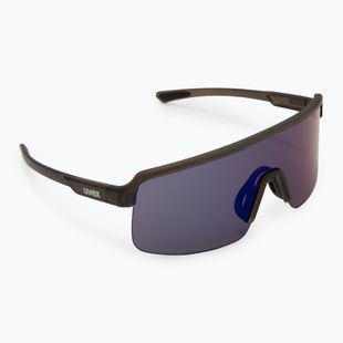 Sunglasses Uvex Dyrt smoke matt/mirror blue