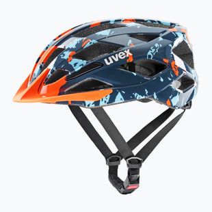 Children's bike helmet UVEX Air Wing 2 papaya/bubble blue